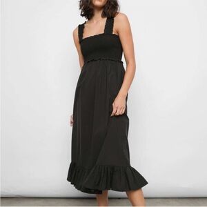 Rails Rumi Dress Black Medium | Classic Midi Length | Minimalist Style